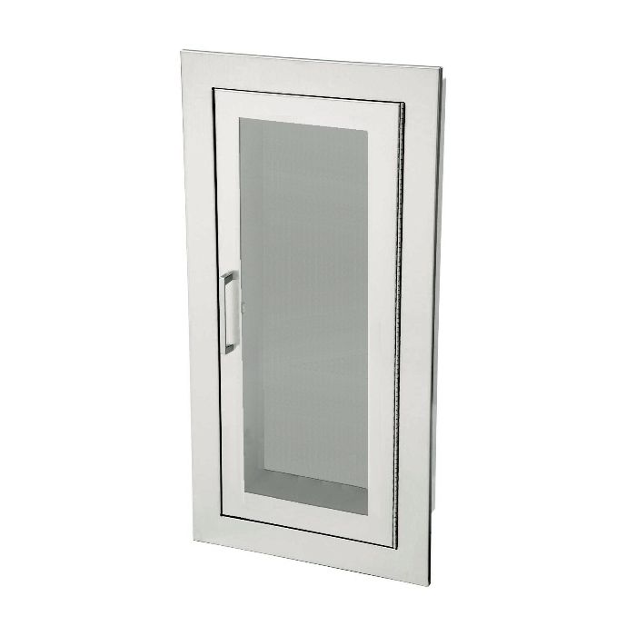 Academy Aluminum Flat Trim, Full Acrylic- 1825F10-PRH with Flus h Pull Handle