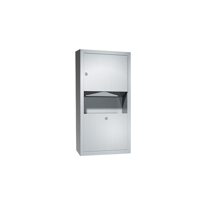 American Specialties 0462-AD-9 SURFACE MOUNTED PAPER TOWEL DISPENSER AND WASTE RECEPTACLE