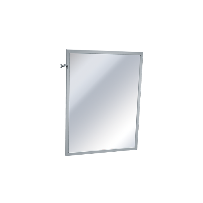 American Specialties 0600-T Series Adjustable Tilt Inter-Lok Plate Glass Mirror, Variable Sizes