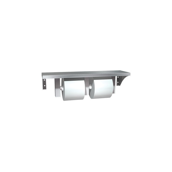 American Specialties  0697-GAL SHELVES, TOILET TISSUE HOLDER (DOUBLE)  SURFACE MOUNTED
