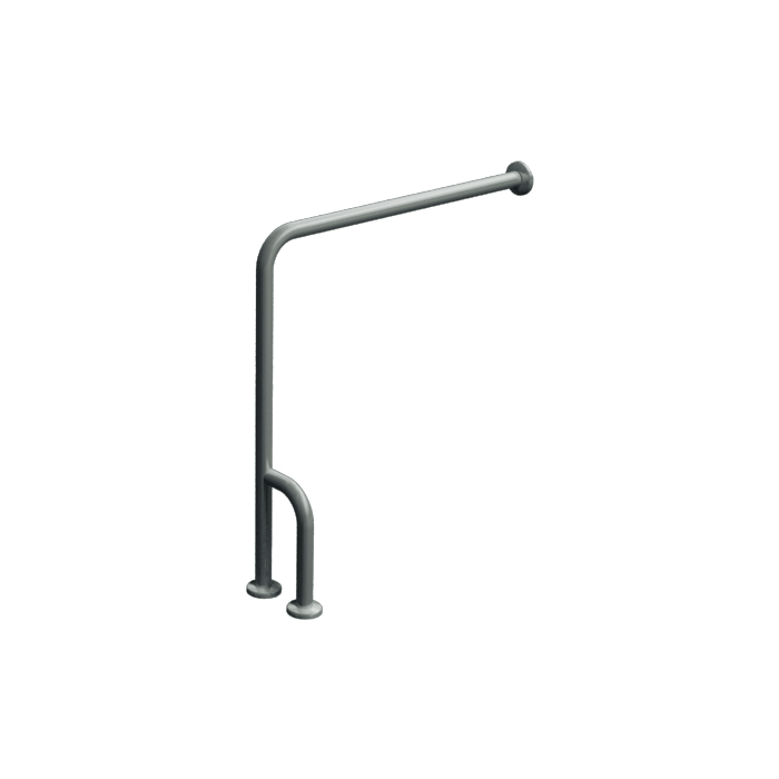 American Specialties 3800 Series Wall to Floor Grab Bar With Outrigger- 3833 - 30" x 33" - Right Handed 