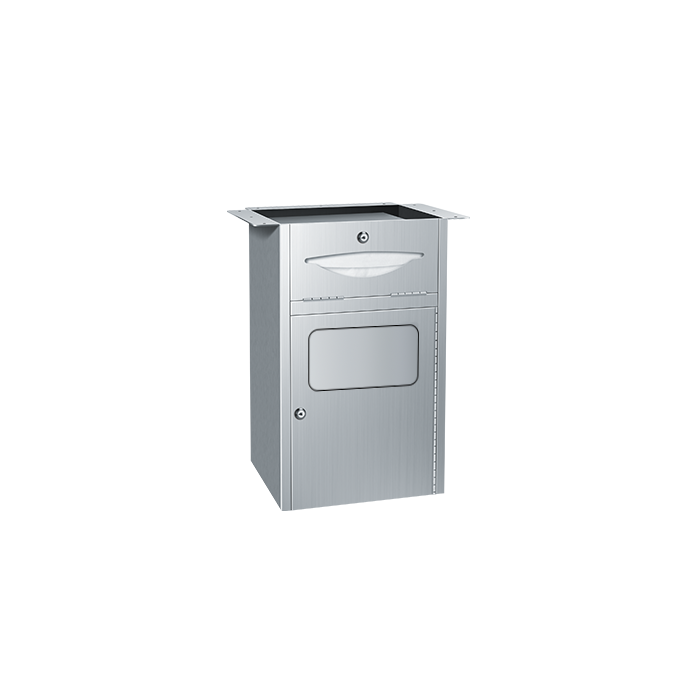 American Specialties 4004 Under Vanity Paper Towel Dispenser and Waste Receptacle