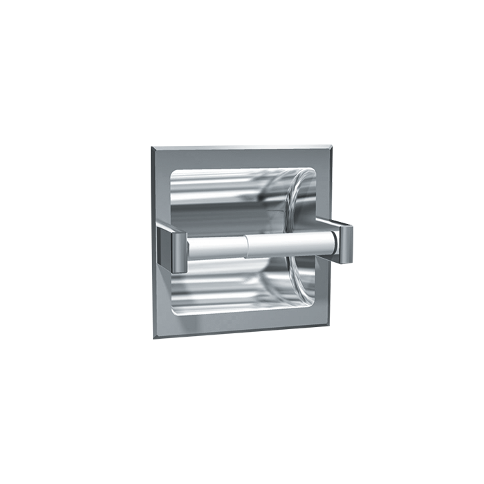 American Specialties 7402-SD TOILET TISSUE HOLDER (SINGLE)  RECESSED, SATIN, DRYWALL