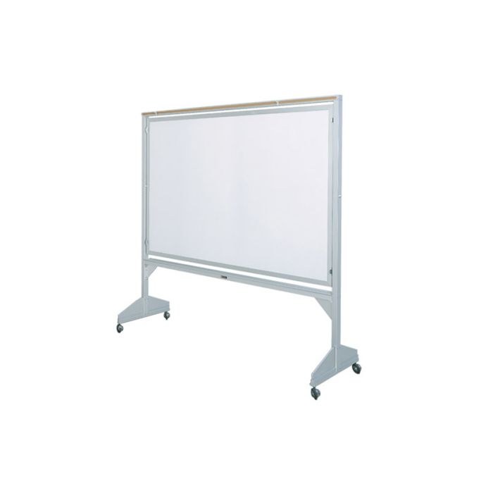 Claridge Deluxe Series Revolving Two-Sided Mobile Board-4'H X 5'W-Green Chalkboard (Both Sides)
