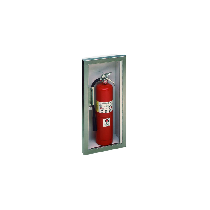 Fits standard Extinguishers 2.5 to 10 Pounds. -1 1/2" Square-C71Clear 3/16" Unlettered Smooth Acrylic & Saf-T-Lok-Clear Glazing