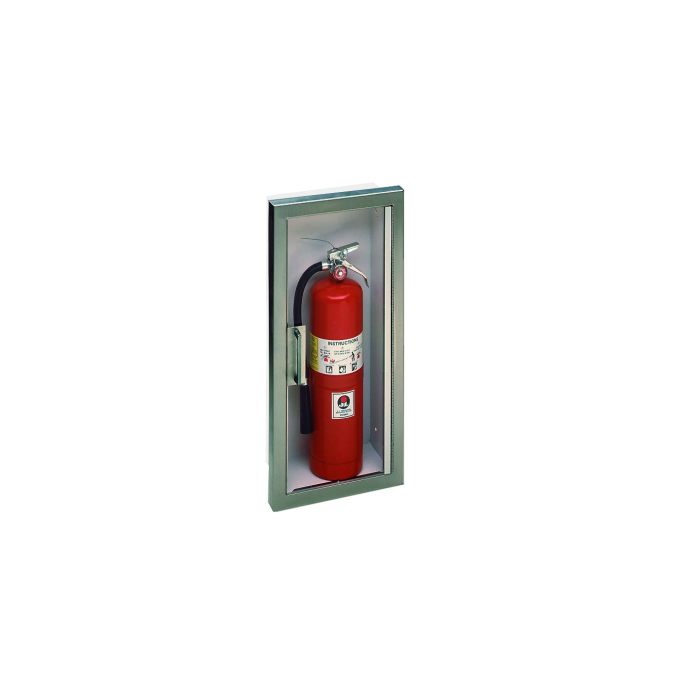 Fits standard Extinguishers 2.5 to 20 Pounds. -Surface Mount-C70 Clear 3/16" Unlettered Smooth Acrylic-Clear Glazing