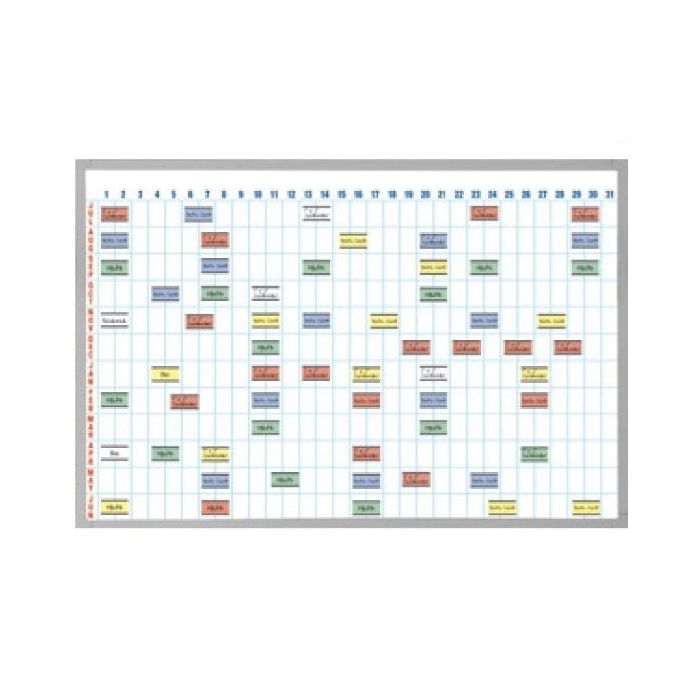 Full Year Calendar Board Kit 48"H x 72"W