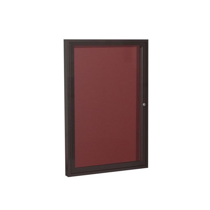 1-Door Bronze Aluminum Frame Enclosed Vinyl Letterboard