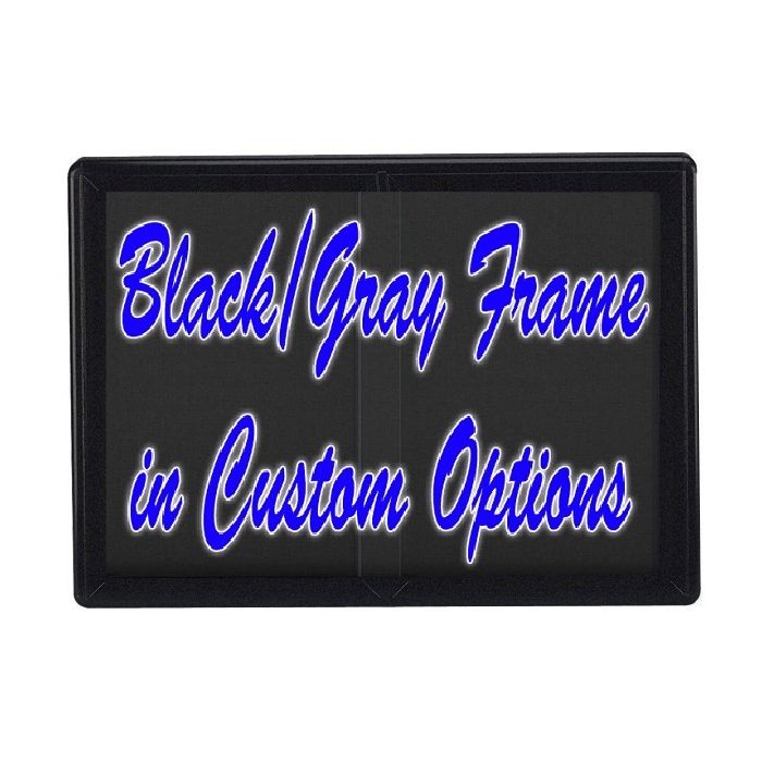 2-Sliding Door Ovation Tackboard - Black Frame