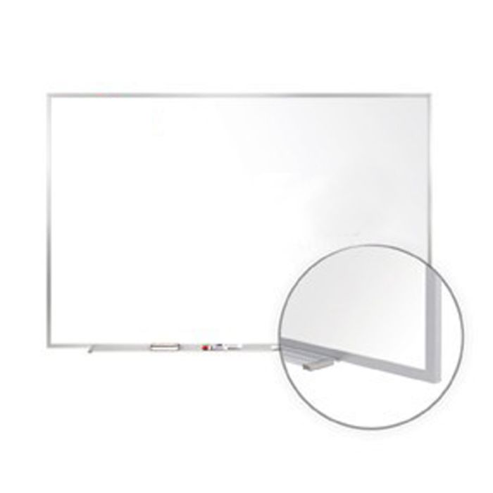 Ghent Aluminum Frame Painted Steel Magnetic Whiteboard - 24" x 36"