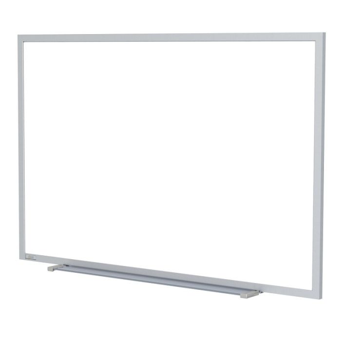 Aluminum Frame Porcelain Magnetic Projection Whiteboard w/ 1" Maprail