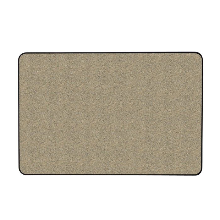 Gemini Natural Cork Tackboard, with a Hint of Color w/ Black Vinyl Frame - Blue