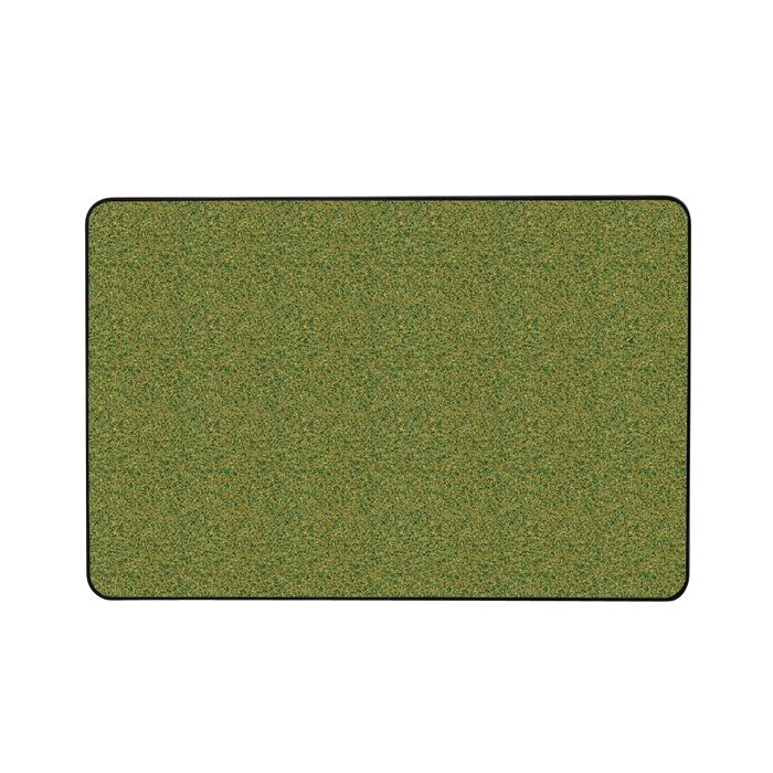 Gemini Natural Cork Tackboard, with a Hint of Color w/ Black Vinyl Frame - Green