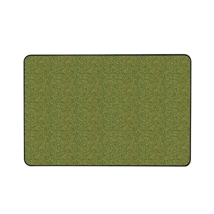 Gemini Natural Cork Tackboard, with a Hint of Color w/ Black Vinyl Frame - Green