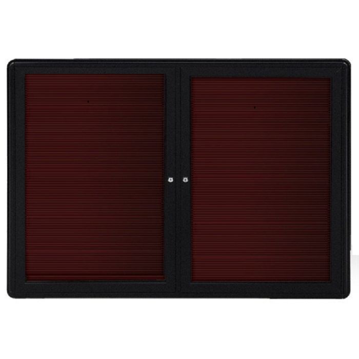 2-Sliding Door Ovation Letterboard Black - Black Frame
