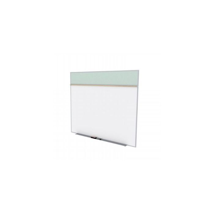 Ghent Style A Combination Unit - Porcelain Magnetic Whiteboard and Recycled Rubber Tackboard