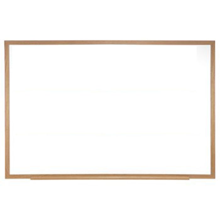 Ghent Wood Frame Painted Steel Magnetic Whiteboard - 24" x 36"