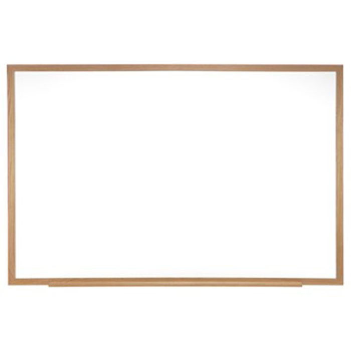 Wood Frame Painted Steel Magnetic Whiteboard