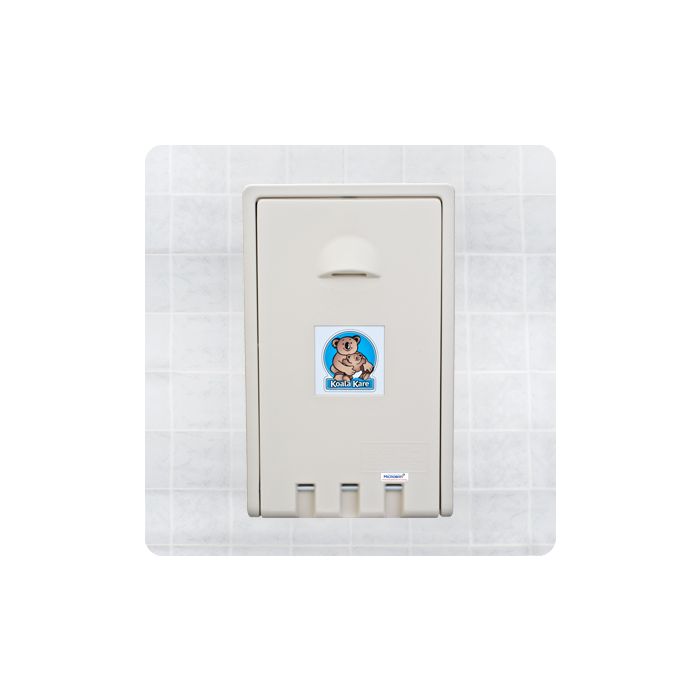 Koala Kare Plastic Baby Changing Stations - Vertical Wall Mounted