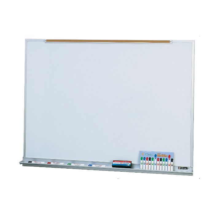 Claridge Products LCS Deluxe Magnetic Whiteboard with Map Rail - LCS2034R