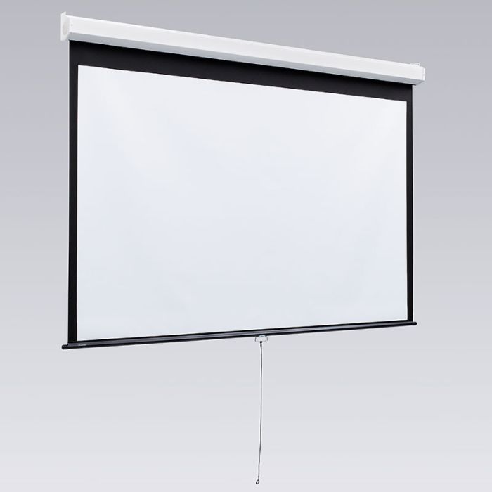 Luma 2 Manual Projection Screen - 105"H x 140"W-Contrast White XH1100E-4:3 Video Format