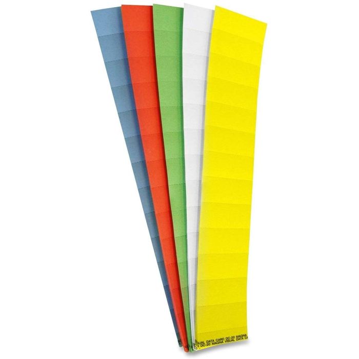 Magna Visual Pre-Cut Data Cards-1-5/8"H x 2"W-Lime