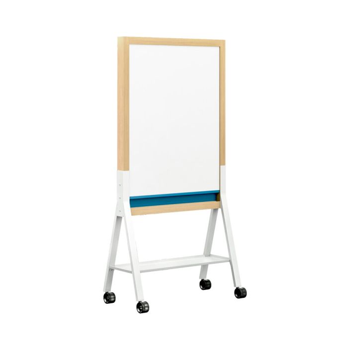 MIX Contemporary Mobile Glassboard-72”H x 36”W-Glass (Both Sides) - Partial Height