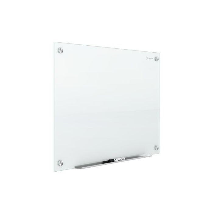 Quartet Infinity Glass Board - 24" x 18" - White -Magnetic