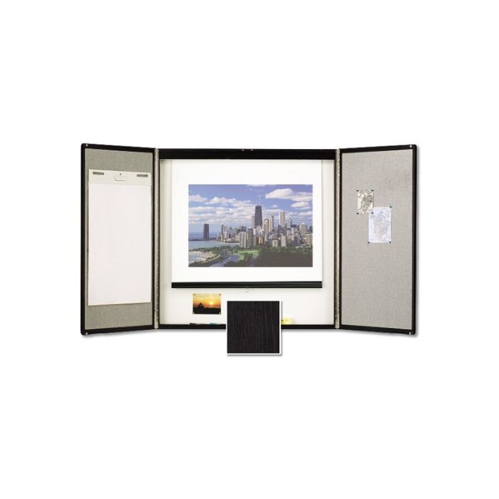 Quartet Premium Conference Cabinet - 4' x 4' - Black   