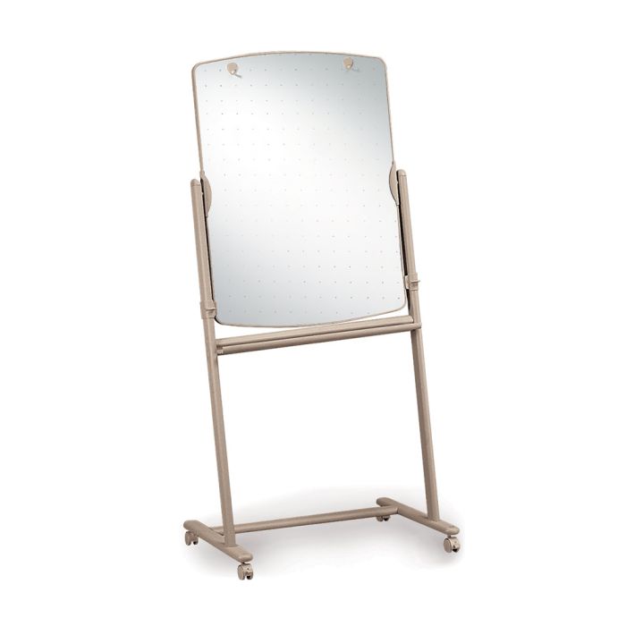 Quartet® Reversible Total Erase® Mobile Easel, Whiteboard, 31" x 41", Neutral Frame