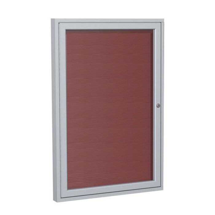 Satin Aluminum Frame Enclosed Vinyl Letterboard - UPS