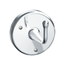 American Specialties  0751-A ROBE HOOK (HEAVY-DUTY)  SURFACE MOUNTED (EXPOSED), SATIN CHROME PLATED BRASS