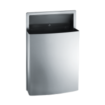 American Specialties 20458 Roval Semi-Recessed Removable Waste Receptacle