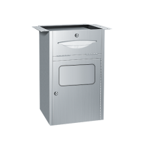 American Specialties 4004 Under Vanity Paper Towel Dispenser and Waste Receptacle