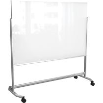 Best-Rite Visionary Move - Mobile Magnetic Glass Whiteboard - 4'H x 6'W  