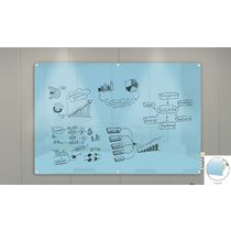Harmony Colored Magnetic Glass Markerboards