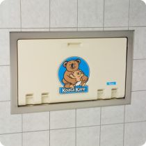 Koala Kare Baby Changing Stations - Horizontal Recess Mounted with Stainless Steel Flange