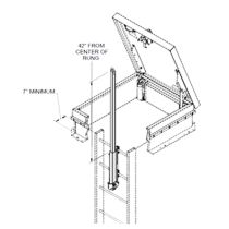 BSPS Babcock Davis Ladder Safety Post (Stainless Steel Finish)