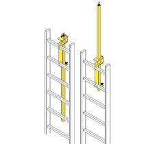 LP-4 Safety Posts Ladder-Mount Safety Yellow Painted Steel