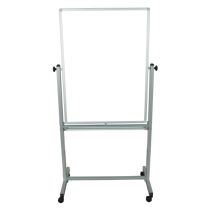 Luxor Furniture Mobile Double Sided  Whiteboard 30"W x 40"H - Aluminum Frame  