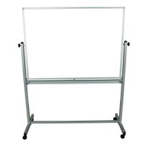 Luxor Furniture Mobile Double Sided Whiteboard 48"W x 36"H - Aluminum Frame  