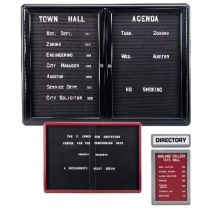 Ghent Ovation Changeable Letter boards 34" x 47" - OVX2-XXX Black