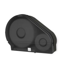 Palmer Fixture RD0024-02F Single 9" Jumbo Tissue Dispenser with Stub Roll - Black Translucent