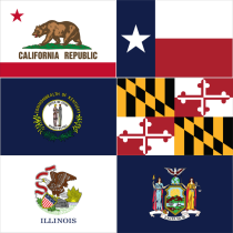Individual State Flags