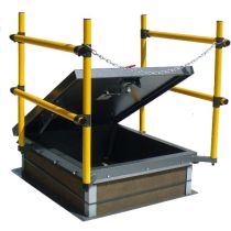 RHG-1-STH Galvanized Steel Roof Hatch with Integrated Railing 30"W x 36"L