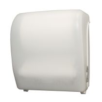 Palmer Fixture TD0202-03 Mechanical Hands Free Roll Towel Dispenser - White Translucent