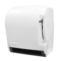 Palmer Fixture TD0220-03 Impress Lever Roll Towel Dispenser - White Translucent